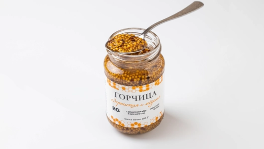 Горчица "Зернистая с медом"