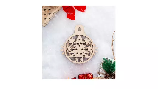 Деревянный конструктор Drovo Елочная игрушка