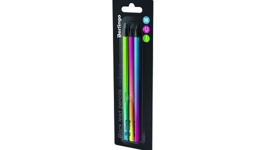 Набор карандашей деревянных чернографитных Berlingo Radiance HB 3 шт