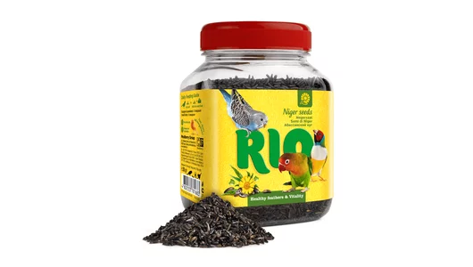 РИО 250гр Абиссинский нуг Лакомство для всех видов птиц , банка