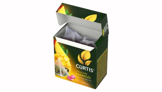 Чай зеленый Curtis Delicate Mango листовой фруктовый 20х1,8 г