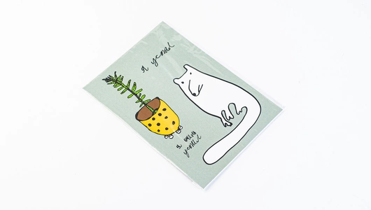 Открытка "Я очень устал", размер: 10х15 см Открытка "Я очень устал", размер: 10х15 см