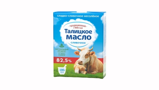 Масло сливочное Талицкое Крестьянское 82,5% 180 г