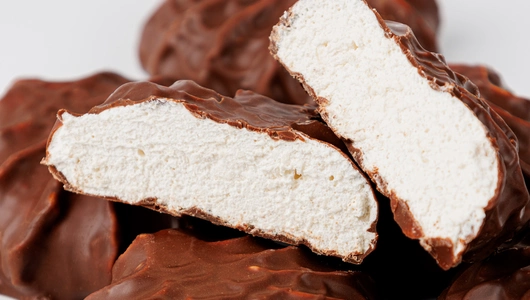 Зефир кокосовый в молочном шоколаде, ВЕС