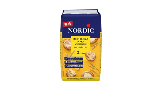 Мука пшеничная Nordic 2 кг