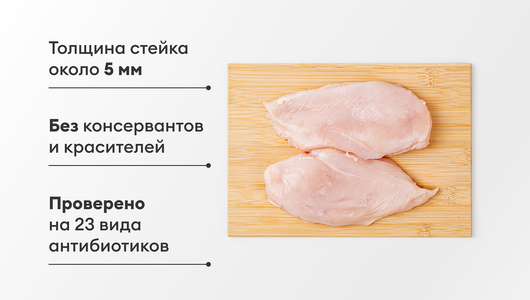 Стейк из филе грудки цыпленка-бройлера Стейк из филе грудки цыпленка-бройлера