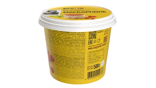 Сыр Маскарпоне Pretto 80% 500 г Сыр Маскарпоне Pretto 80% 500 г