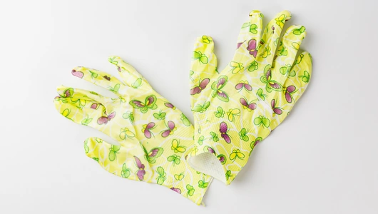 Перчатки садовые с покрытием желтые SG 1921, размер 7 (S) _СО