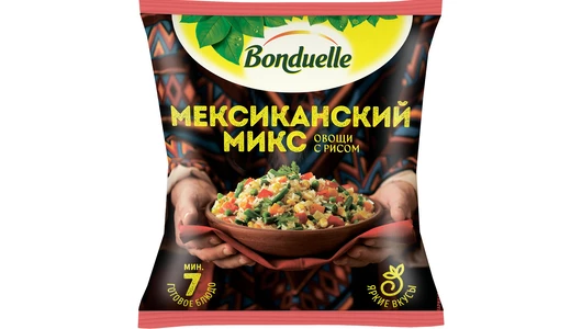 Смесь овощная с рисом Бондюэль Мексиканский микс 400 г