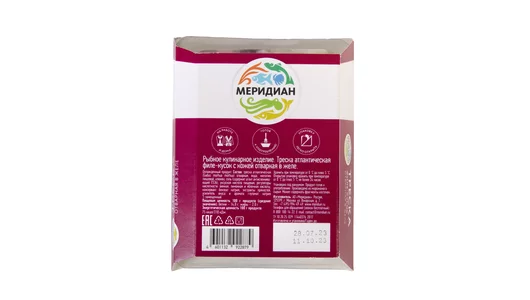 Треска Меридиан Атлантическая филе-кусок с кожей отварная в желе 200 г