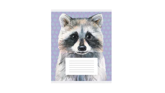 Тетрадь школьная Listoff Зверята А5 24 листа в клетку на скрепке Тетрадь школьная Listoff Зверята А5 24 листа в клетку на скрепке