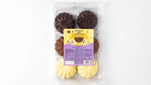 Зефир в шоколаде ассорти: "Кокос, черника, ваниль"
