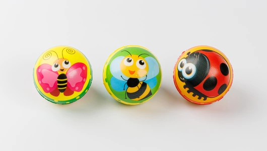 Игрушка "Мяч" (мягкий) 6,2 см., в ассортименте