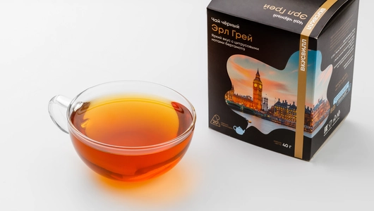 Чай "Эрл Грей" черный листовой в пирамидках Чай "Эрл Грей" черный листовой в пирамидках