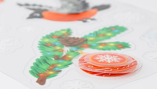 Наклейки на окна многослойные "Новогодние" Наклейки на окна многослойные "Новогодние"