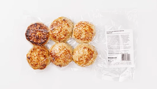 Котлеты из трески и минтая жареные, зам. Котлеты из трески и минтая жареные, зам.