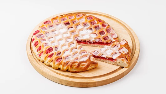 Пирог сдобный с малиной, зам.