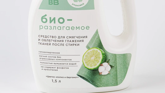Средство для смягчения тканей после стирки "Цветок хлопка и бергамот" биоразлагаемое