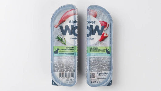 Корм влажный для кошек с чувств. пищеварением "Кролик с потрошками нежные ломтики", 80 гр Корм влажный для кошек с чувств. пищеварением "Кролик с потрошками нежные ломтики", 80 гр