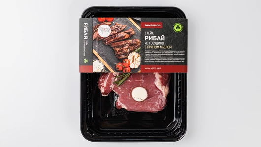 Стейк Рибай из говядины с пряным маслом