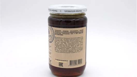 Мед Заповедные угодья Гречишный натуральный 500 г Мед Заповедные угодья Гречишный натуральный 500 г