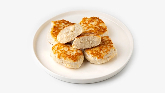 Биточки из цыпленка с сыром, зам.