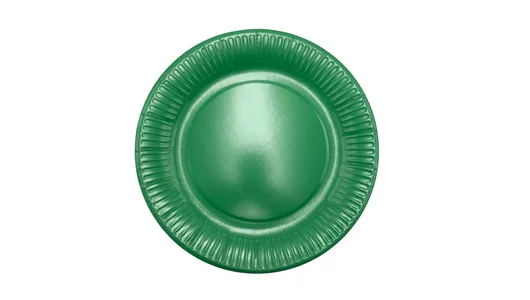 Тарелка бумажная Термо-Кап Зеленая 23 см набор 6 шт