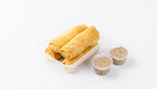 Большая порция постных блинчиков с картофелем и грибами, 380 г