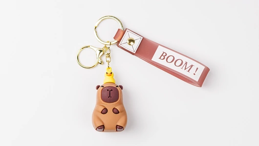 Капибара с рюкзачком, брелок, в ассортименте