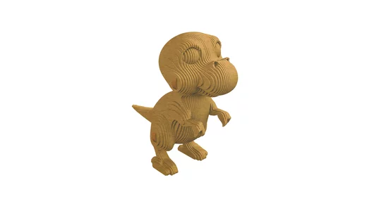 Конструктор детский QBRIX 3D Тираннозавр картонный Конструктор детский QBRIX 3D Тираннозавр картонный