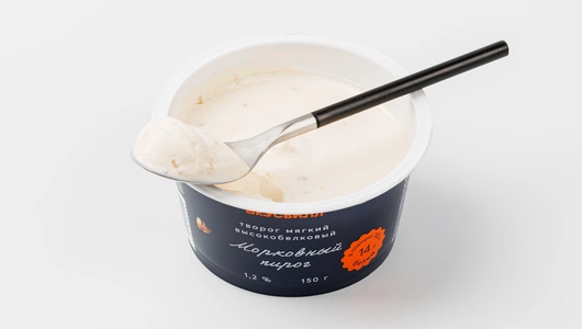 Творог мягкий "Морковный пирог" высокобелковый 1,2%