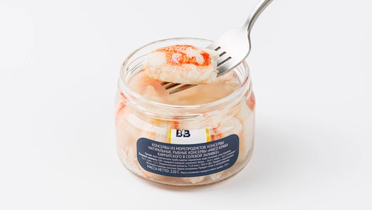 Мясо краба в солевой заливке, 220 г Мясо краба в солевой заливке, 220 г