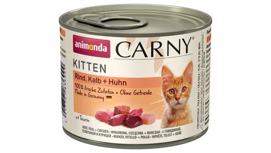 ANIMONDA 200гр Корм для котят CARNY Kitten с телятиной и курицей