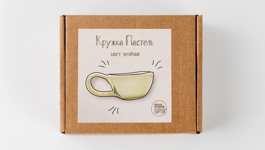 Кружка "Пастель". Цвет зеленый