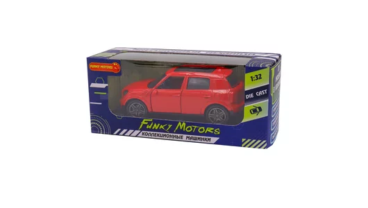 Машинка инерционная с открывающимися дверями, в ассорт.