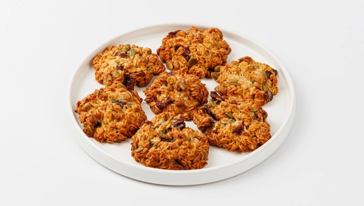 Печенье овсяное с клюквой