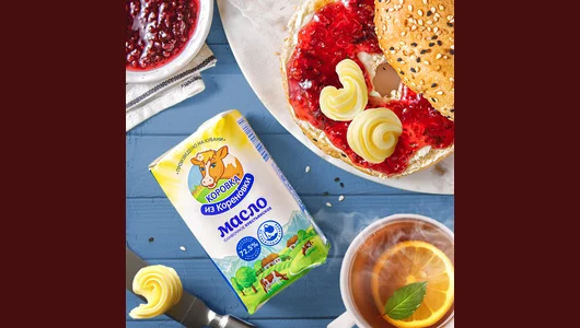 Масло сливочное Коровка из Кореновки Крестьянское 72,5% 170 г