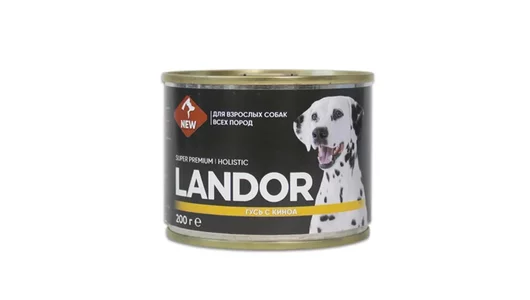 LANDOR 200гр Корм для любых собак гусь с киноа