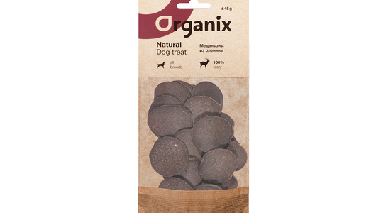 Organix лакомства Премиум лакомство Медальоны из оленины, 45г