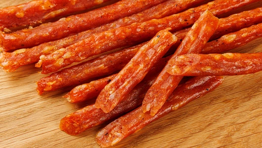 Колбаски из мяса птицы Барбекю, сырокопченые