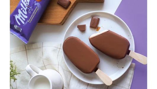 Мороженое эскимо Milka Ванильное в молочном шоколаде 62 г