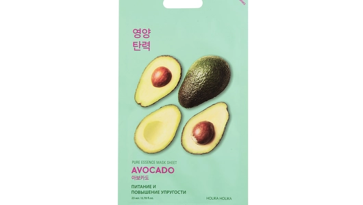 Маска тканевая Holika Holika Pure Essence Sheet Avocado смягчающая 23 мл 1 шт Маска тканевая Holika Holika Pure Essence Sheet Avocado смягчающая 23 мл 1 шт