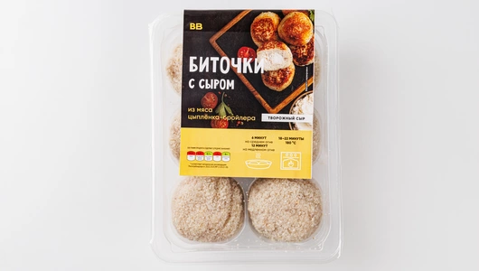 Биточки из мяса цыплят-бройлеров с сыром