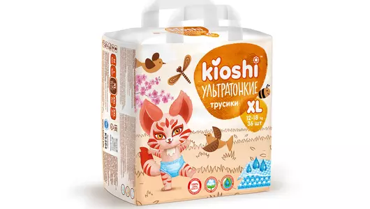 Подгузники-трусики Kioshi Ультратонкие XL 12-18 кг 36 шт Подгузники-трусики Kioshi Ультратонкие XL 12-18 кг 36 шт