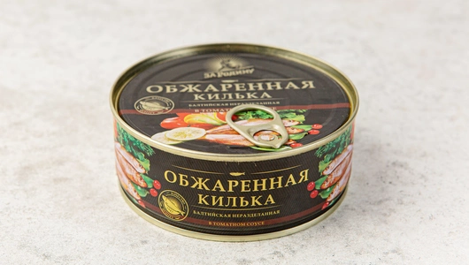 Килька балтийская обжаренная в томатном соусе, 240 г Килька балтийская обжаренная в томатном соусе, 240 г