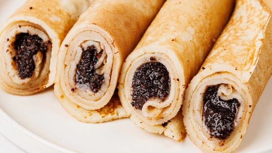 Блинчики с маковой начинкой