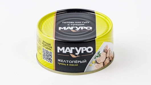 Тунец (желтоперый) филе-кусочки в масле, 170 г