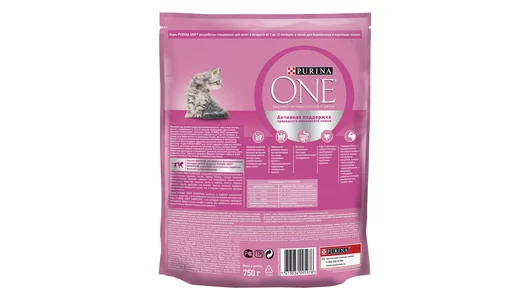 Корм сухой Purina one для котят с высоким содержанием курицы и цельными злаками 750 г Корм сухой Purina one для котят с высоким содержанием курицы и цельными злаками 750 г