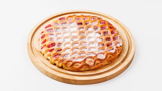 Пирог сдобный с малиной, зам.