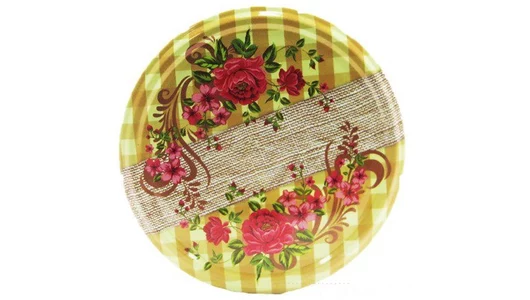 Крышка для&nbsp;консервирования Москвичка винтовые Ткань Окошки Твист-офф III-82 10 шт